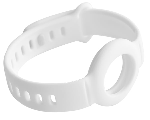 DELTACO Apple AirTag, Silikonarmbånd, hvit