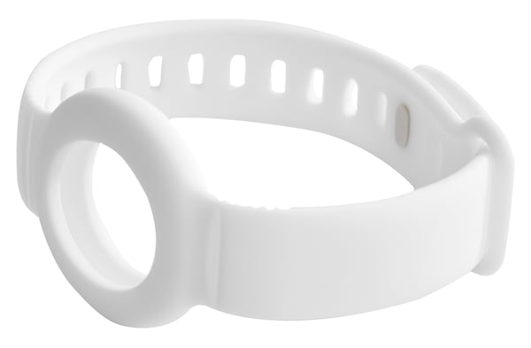 DELTACO Apple AirTag, Silikonarmbånd, hvit