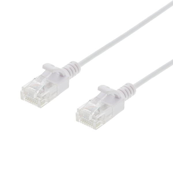 DELTACO Ultra Slim U/UTP Cat.6 patchkabel, OD:2,6 mm, 2 m, hvit