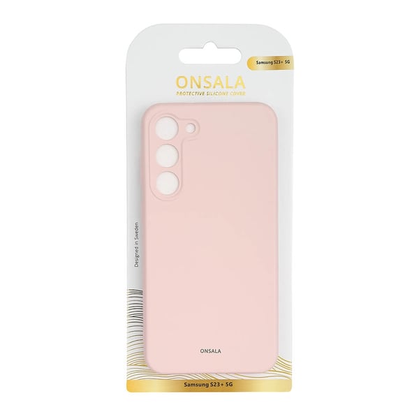 ONSALA Backcover Silicone Samsung  S23+ 5G Chalk Pink