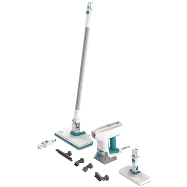 Black+Decker Steam Mop 1500W Steam System 8stk tilbehør