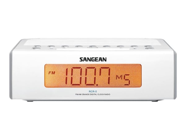 Sangean RCR5 - Klokkeradio, Sølv