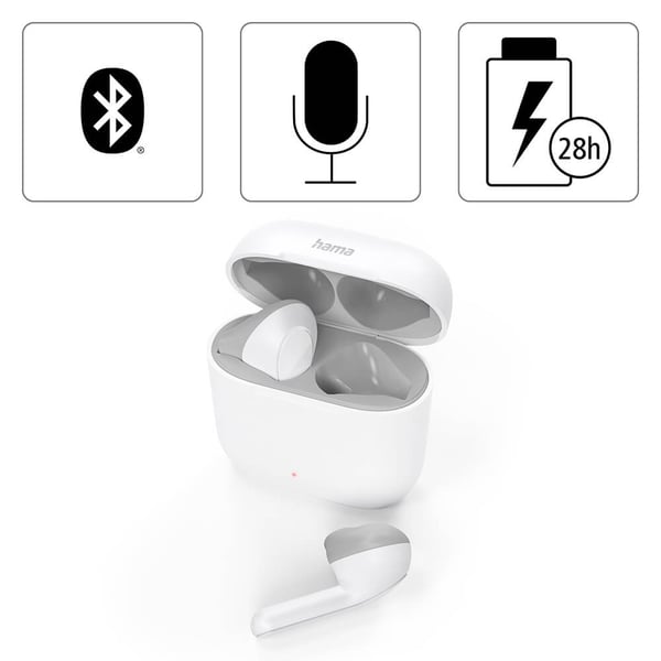 Hama Hodetelefon Freedom TWS In-Ear True Wireless Hvit