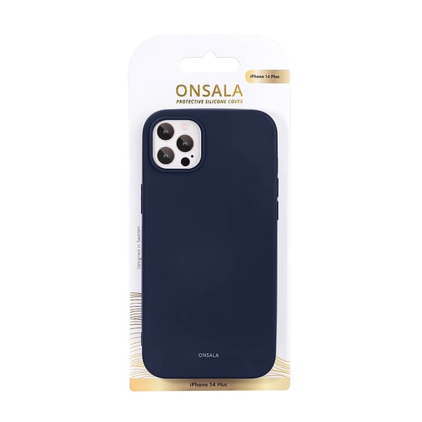 Onsala Mobilskal Silikon Dark Blue - iPhone 14 Plus