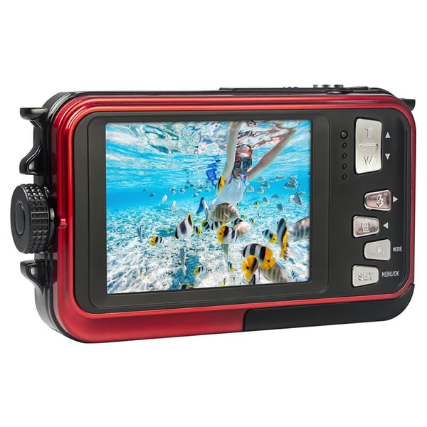 Agfa Digitalt kamera WP8000 CMOS WP 24MP Rød Full HD