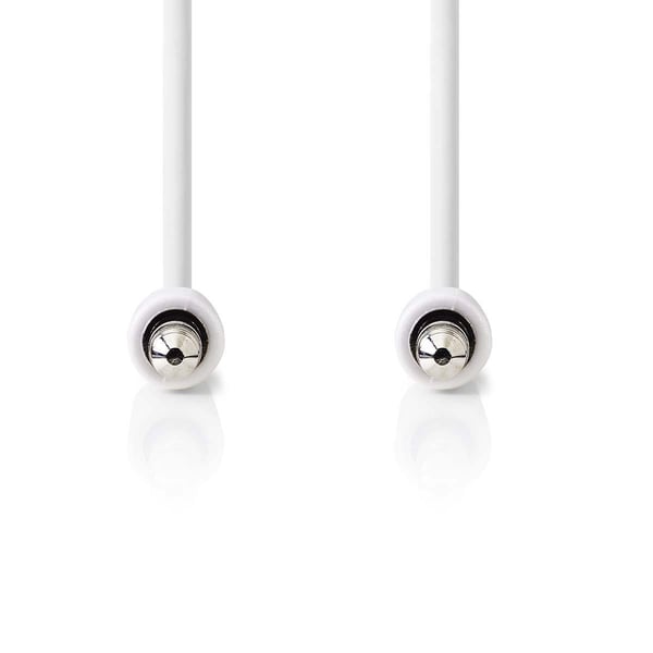 Nedis Stereo lydkabel | 3.5 mm Han | 3.5 mm Han | Nikkel belagt | 1.00 m | Rund | Hvit