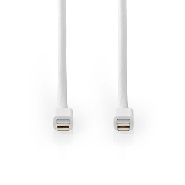Nedis Mini Displayport-kabel | DisplayPort 1.4 | Mini DisplayPort Han | Mini DisplayPort Han | 48 Gbps | Nikkel belagt | 2.00 m | Rund | PVC | Hvit |