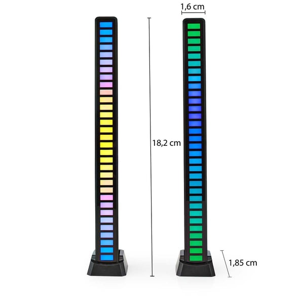 Nedis Gaminglys | RGB | Batteri | Indretning: Desktop / Notebook | Sort