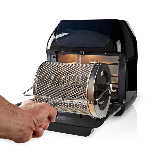 Nedis Hot Air Fryer | Timer: 1 h | Antal forudindstillede programmer: 9 | Digital | Sort