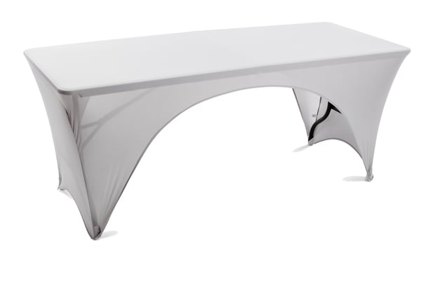 Stretchduk Spandex Large - 183 cm Silvergrå