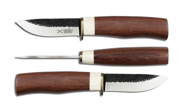 Jaktkniv Sarek ben/rosentre 20 cm 420SS, 5/40