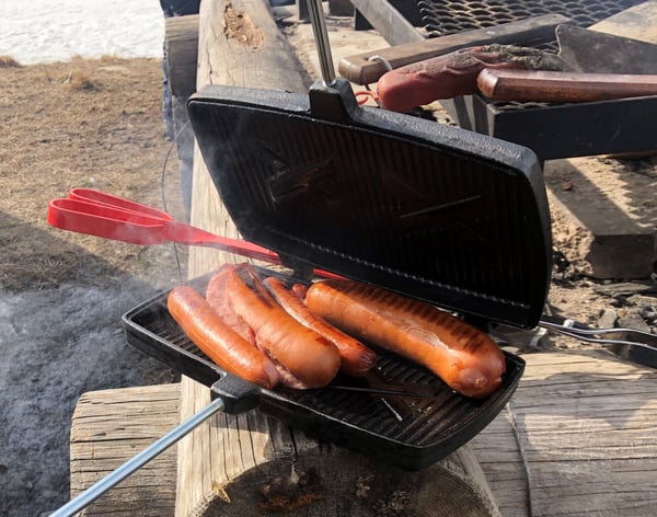 Grilljärn Big gjutjärn dubbelt