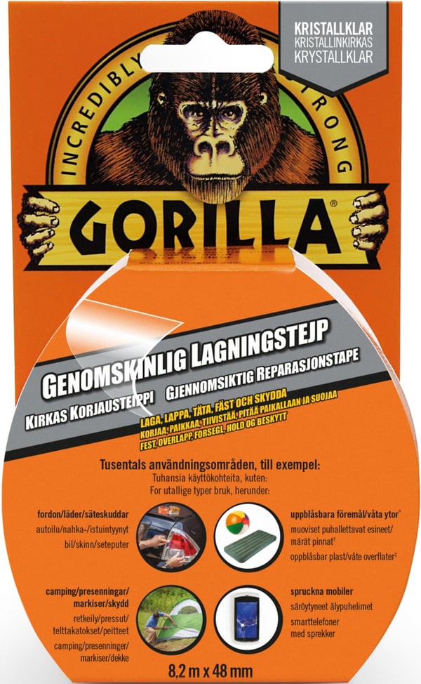 Gorilla Tape Monteringstape 1,52 m x 25,4 mm