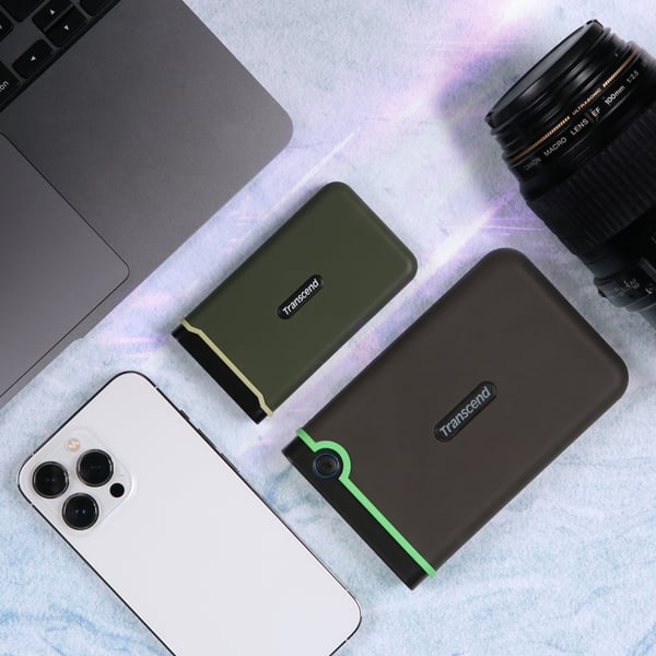 Transcend Bærbar SSD ESD380C USB-C 2 TB (R/W 2000 MB/s)