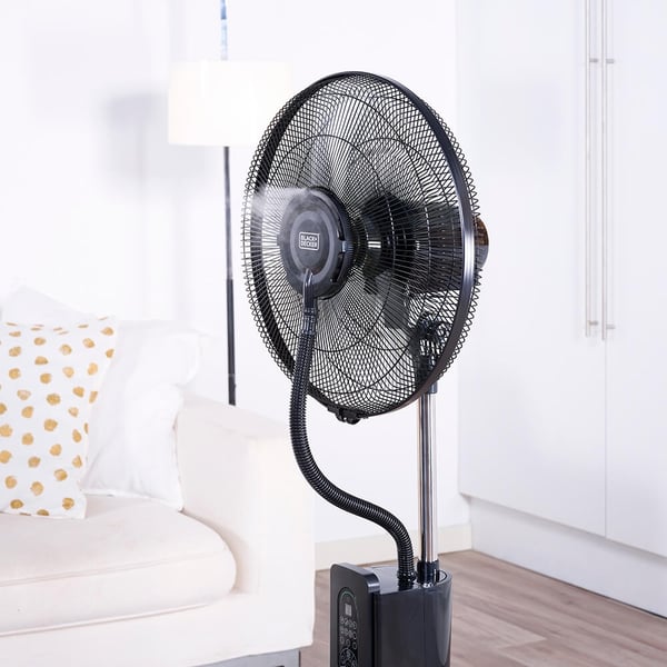 BLACK+DECKER Gulvvifte med Kjølende Tåke Svart