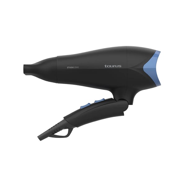Taurus Hårtørrer 2400W Studio 2500 Foldbar Sort