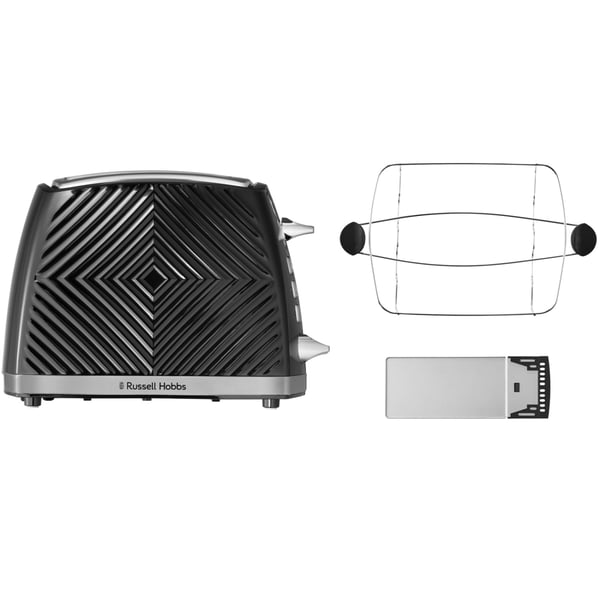 Russell Hobbs Brødrister Svart Groove 2S Toast 26390-56