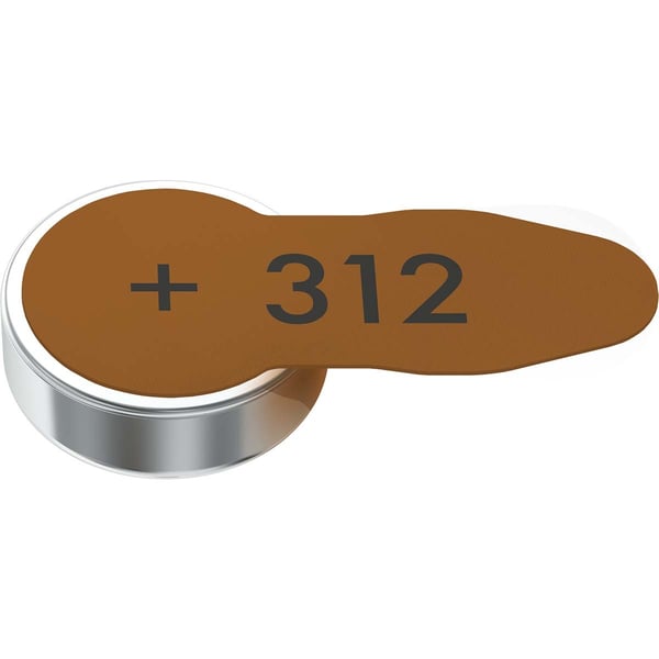 Varta Sinkki-Ilma Paristo PR41 Tyyppi 312 | 1.45 V DC | 6 - Läpipainopakkaus | Kuulolaite | Ruskea