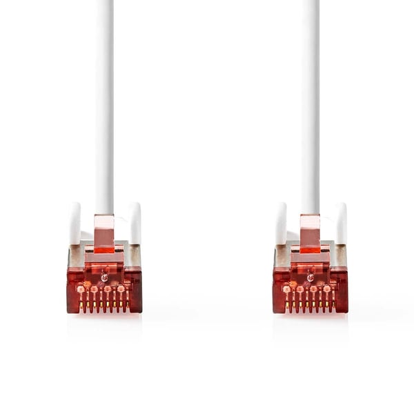 Nedis CAT6a nettverkskabel | S/FTP | RJ45 Han | RJ45 Han | 3.00 m | Snagless | Rund | LSZH | Hvit | Boks