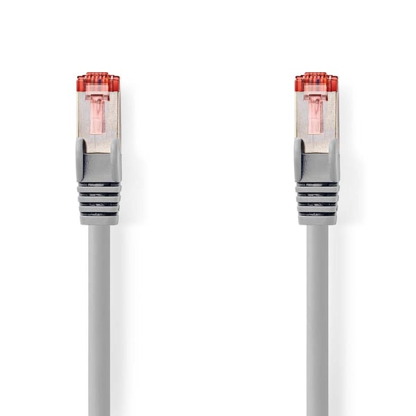 Nedis CAT6 Nettverkskabel | RJ45 Han | RJ45 Han | S/FTP | 5.00 m | Rund | LSZH | Grå | Label