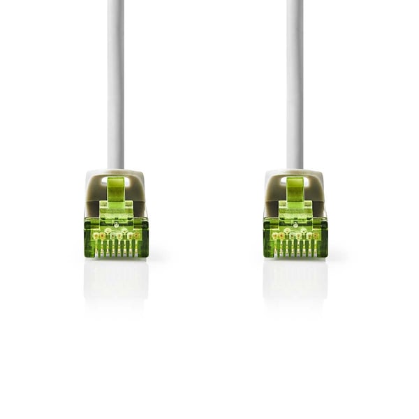Nedis CAT7 nettverkskabel | S/FTP | RJ45 Han | RJ45 Han | 10.0 m | Snagless | Rund | LSZH | Grå | Label