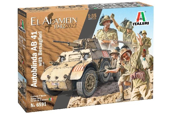 Italeri 1:35 AB 41 med Bersaglieri italiensk infanteri