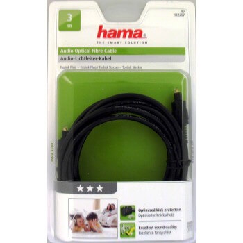 Hama Johto Audio Optinen 3m Kulta/Musta