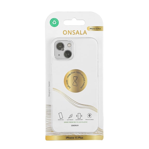 Onsala Mobilcover Genbrugt TPU Transparent - iPhone 15 Plus
