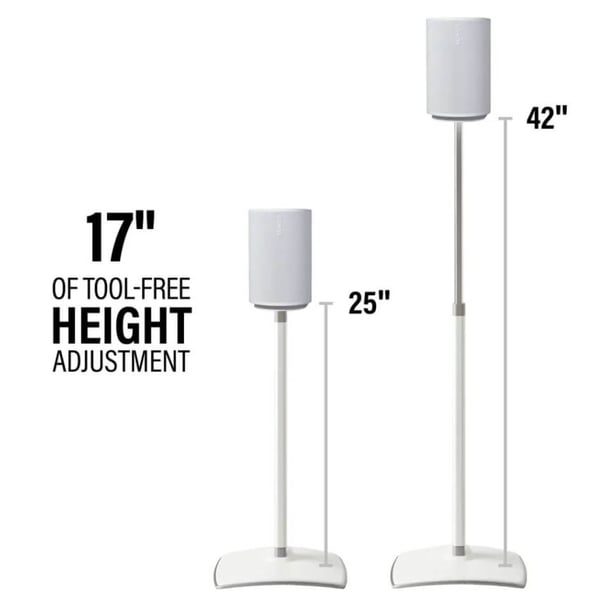 SANUS Floor Stand Adjustable for Sonos ERA 100 Pair White