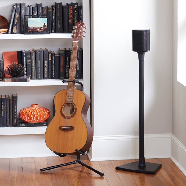 SANUS Gulvstativ for Sonos One SL Play:1 Play:3 Singel Svart