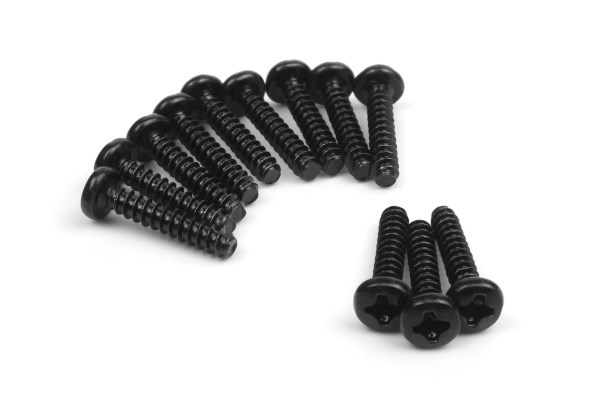 Blackzon Selvgjengende skruer med panhode 3x15mm (12stk)