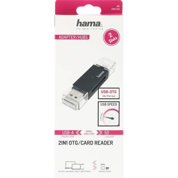 Hama Kortleser USB-A Micro-USB SD/microSD