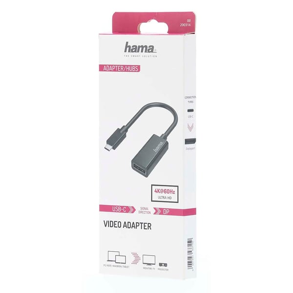 Hama Video Adapter USB-C til DisplayPort Ultra-HD 4K