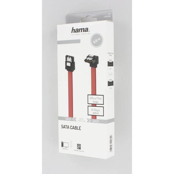 Hama SATA Serial-ATA III 90° 6 Gbit/s Kabel Intern 0.60m