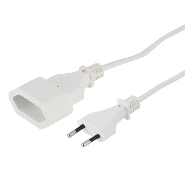 HAMA Extension Cable Euro Plug White 3.0m