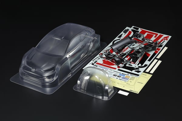Tamiya 1/10 skala R/C Toyota GAZOO Yaris karosseridelsett