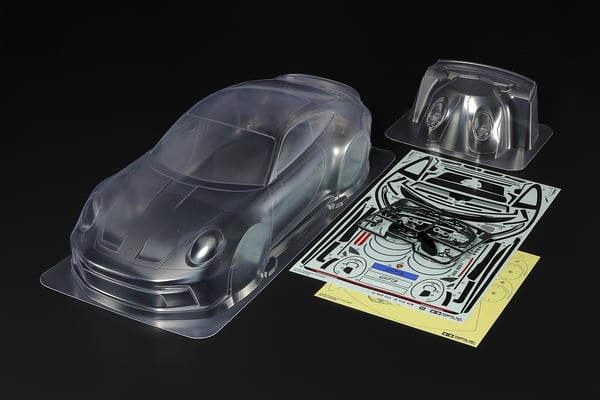 Tamiya 1/10 skala R/C Porsche 911 GT3 (992) Karosseridelsett