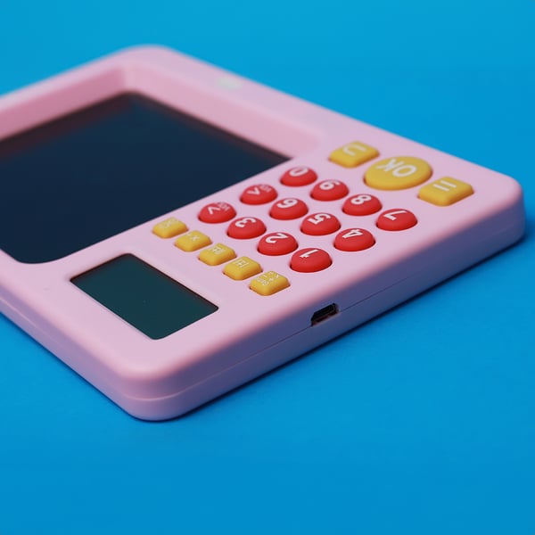 Maxlife MXWB-01 - Tegnebrett med kalkulator, rosa