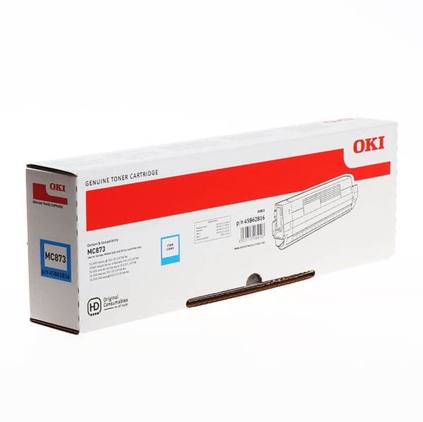 OKI Toner 45862816 Cyan Høy Kapasitet