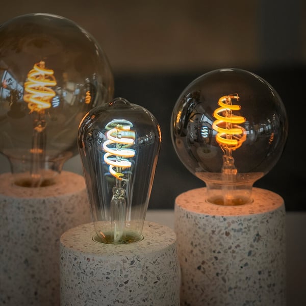 Hombli Smart Pære Glødetråd E27 ST64-Smokey CCT