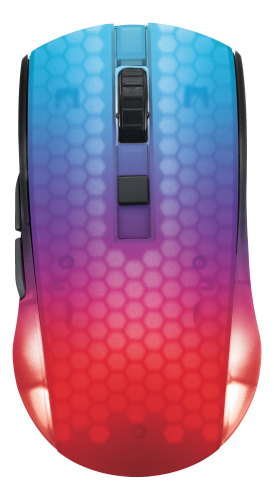 deltaco_gaming DM320 Wireless Semi-transparent RGB Lightweight mouse, black