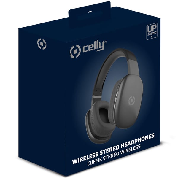 Celly Freebeat trådløse over-ear-hodetelefoner, svart