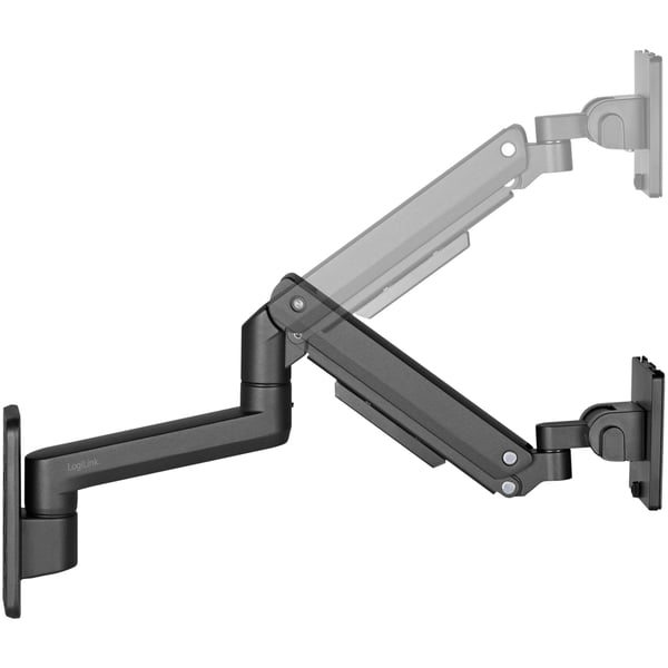 LogiLink Monitorarm med veggmontering 17-49" gassfjær 424 mm maks 20 kg