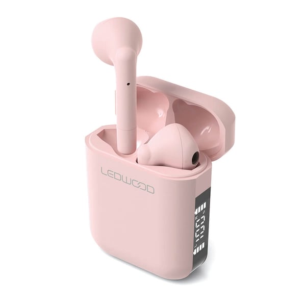 LEDWOOD Hodetelefon Apollo TWS True Wireless In-Ear Rosa Mic