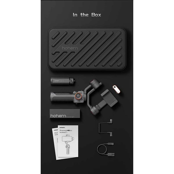 Hohem Smartphone Gimbal iSteady M6 Musta Kit AI