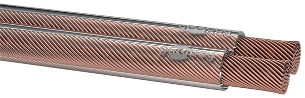 Goobay Høyttalerkabel transparent CU 100 m spole, tverrsnitt 2 x 0,75 mm²