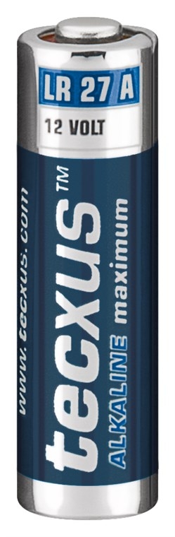 tecxus LR27/A27 batteri, 1 st. blister alkaliskt manganbatteri, 12 V
