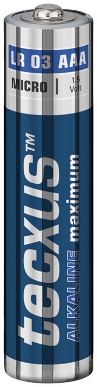 tecxus LR03/AAA (Micro) batteri, 10 st. blister alkaliskt manganbatteri, 1,5 V