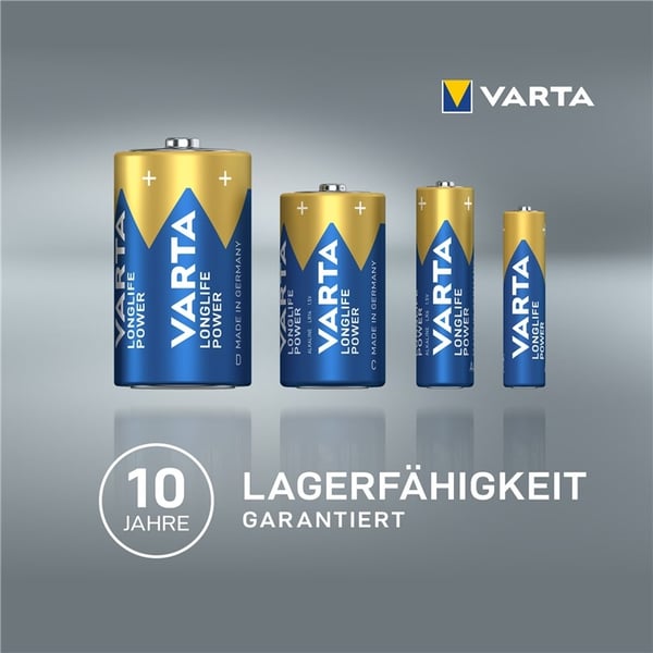 Varta LR03/AAA (Micro) (4903) batteri, 12 stk. eske alkalisk manganbatteri, 1,5 V