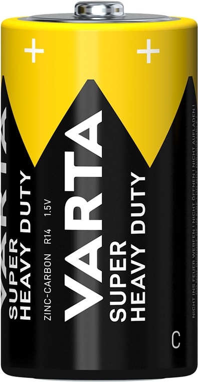 Varta R14/C (Baby) (2014) batteri, 2 st. blister Zink- kol batteri, 1,5 V
